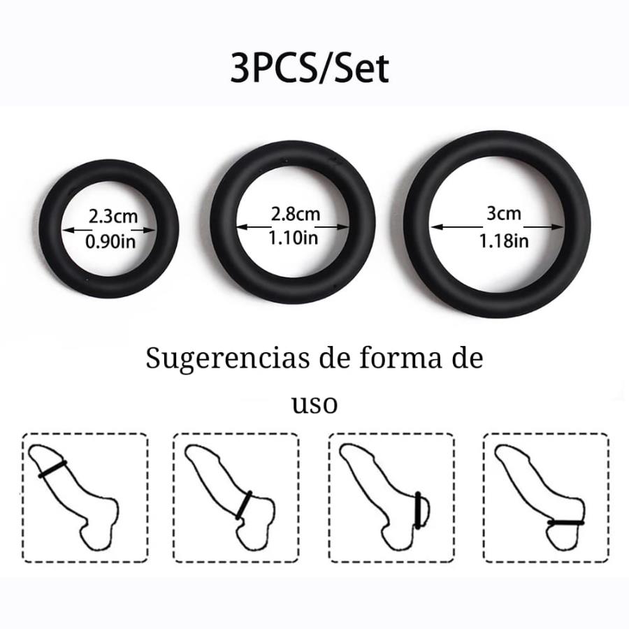 Set Anillos Silicon